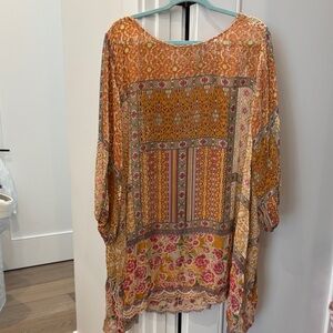 Johnny Was Multicolor Patchwork Tunic